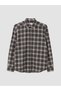 Standard Fit Checkered Embroidered Men's Lumberjack Shirt for Style Enthusiasts from Uzg Store