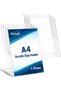 A4 Acrylic Sign Holder, 8 Pack Clear Table Perspex Display Stand, Plastic Vertical L-Shape Menu Post