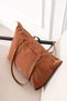Megan Zipper Detailed Large Size Daily Shoulder and Shoulder Bag - 3