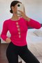 Women's Low-Cut Knit Sweater - 2