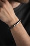 6*6 Shiny Hematite Cube Model Natural Stone Macrame Men's Bracelet - 3