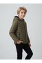 Boy's Hooded Zippered Inflatable Coat - 2