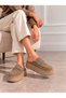 Women's Mink Suede Loafer Slippers 4 cm Thick Sole Without Buckle Daily Comfortable Stylish and Modern Slippers - 5