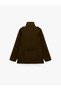 Long Sleeve Belted Double-Breasted Stand Collar Cashmere Coat with Napoleon Closure Detail - 2