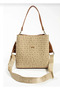Mink Tan Original Women's Printed Large Size Hand and Shoulder Bag - 8