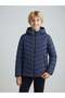 Boy's Hooded Zippered Inflatable Coat