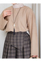 Women's Kaerli̇ Super Wide-Leg Pants and Blazer Suit with Necklace - 4