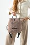 Soft Touch Premium Gummy Fabric, Women's Backpack - Model: (D&L-14-20C)