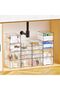 4 PACK Clear Stackable Storage Drawers, 4.4'' Tall Acrylic Stackable Drawer, Bathroom Makeup Organiz - 2