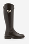 Women's Back Zipper Buckle Casual Boots Mosna Brown - 3