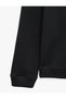 Cotton Long Sleeve Textured Basic Crew Neck Sweatshirt - 7