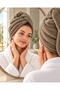 Buttoned Hair Drying Cap