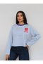 Striped Printed Long Sleeve Blouse - 4