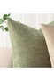 Set of 2 Soft Textured Chenille Throw Decorative Pillow Covers Square Accent Solid Cushio - 4
