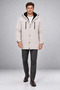 Men's Stone Windproof Hooded Winter Coat & Parka - 4