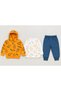 38310-26 Baby Boy Dinosaur Print Hooded Zipper Sweatshirt, Long Sleeve Tee and Jogger Pants 3-Piece Set 9–24 Months - 8