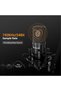 ميكروفون USB للألعاب للكمبيوتر، ميكروفون مكثف RGB مع حامل ثلاثي القوائم، خاصية كتم الصوت السريع، تحكم في مستوى الصوت - 2
