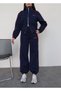 Striped detail sweatshirt tracksuit set - 3
