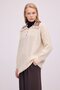 Gold Button Detail Hairy Knitted Sweater - 2