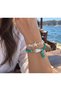 Starfish and Natural Stone Fish Women's Summer Bracelet Set 2-Piece Holiday Sea Beach Combination Jewelry Accessory