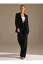 Single Button Black Jacket Suit - 4