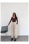 Pleated Cuffed Lace-Up Shalwar Trousers
