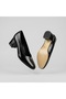 (Park Moda) Thick Heeled Daily Women's Shoes Black - 5