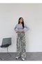 Camouflage cargo pocket denim pants - 2