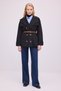 Leather Belted Short Trench Coat