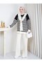 Women's Shawl Detailed Buckle Tricot Tunic Set