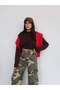 Camouflage cargo pocket denim pants - 4