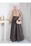 Women's Kaerli̇ Super Wide-Leg Pants and Blazer Suit with Necklace - 5