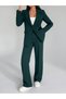 Single Button Black Jacket Suit - 4