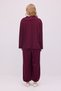 Asymmetric Collar Knitted Blouse Pants Set - 7