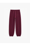Pleated Balloon Sweatpants with Raised Waistband, Laces and Pockets - 2