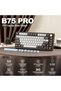 لوحة مفاتيح ميكانيكية لاسلكية B75 PRO بنسبة 75% (لون وردي، مفاتيح ميلك) - 2