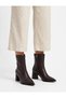 Pointed Toe Thick Heel Zipper Detailed 7 cm Women's Boots - 3
