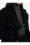 Regular Fit Long Sleeve Double-Breasted Belted Cashmere Coat with Pockets - 5