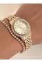 Steel Strap Women's Watch + Bracelet as a Gift - 2