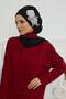 Chiffon Ready-To-Wear Turban with Side Ruffles and Floral Accessories, Ht-102, Ht-102 Black-Silver