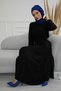 Special Design Chiffon Ready Turban with Stone Accessories, HT-8 Cobalt Blue - 7