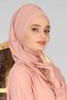 Cross Planting Design Chiffon Ready-To-Wear Turban with Scarf, Ht-48 Powder - 3
