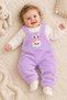 Baby Girl & Boy Unisex Welsoft Sweater with Rabbit Figure Plush Salopet Baby Jumpsuit