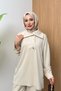 Soho Elegance Collar Detailed Women's Hijab Top and Bottom Set - 4