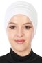 Bere Model Hijab Bonnet, B-34 White