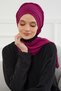 Cross Planting Scarf Design Chiffon Ready-To-Wear Turban, Ht-48 Fuchsia