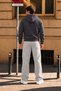 Men's Smoked Fleece Cardigan Jacket with Hooded Pockets and Full Zipper with Wool Inside - 8