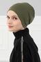 Bere Model Tesettür Bone,B-34 Khaki Green - 2