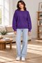 New Season Women's Oversize Crew Neck Soft Textured Knitwear Sweater – Stylish and Comfortable Daily Combination - 2