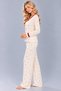 Women's Floral & Butterfly Print V-Neck Buttoned Long Sleeve Camisole Pajama Set - 3